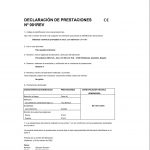 DECLARACION DE PRESTACIONES Nº 001REV - Porcelánicos HDC