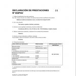 DECLARACION DE PRESTACIONES Nº 002PAV - Porcelánicos HDC