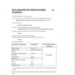 DECLARACION DE PRESTACIONES Nº 003PAV - Porcelánicos HDC